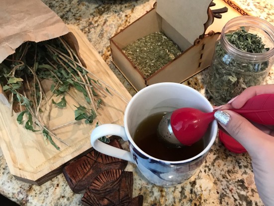 Making Yerba Mate from leaves in my yard.